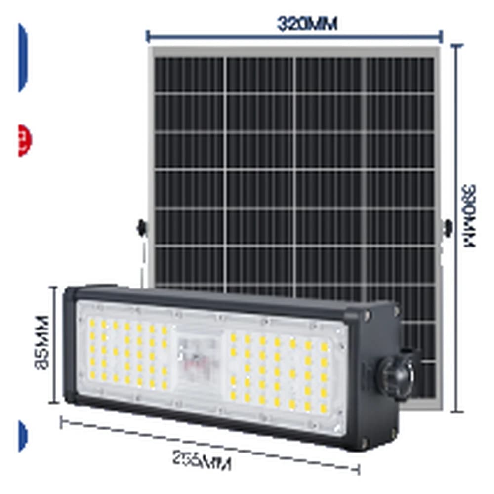 Wentian 2 Solar LED Flood Light — 30W · 20Ah
