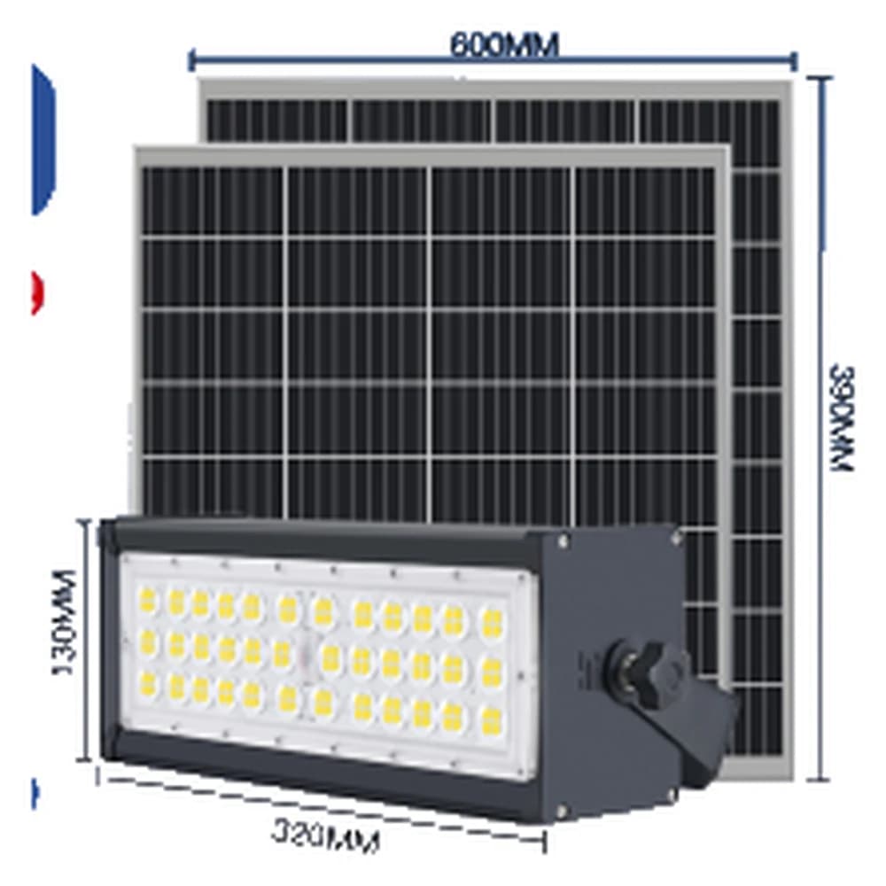 Wentian 3 Solar LED Flood Light — 80W · 80Ah